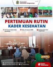 PERTEMUAN RUTIN KADER KESEHATAN